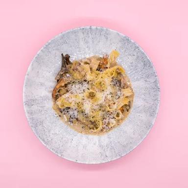 Wild mushroom papardelle