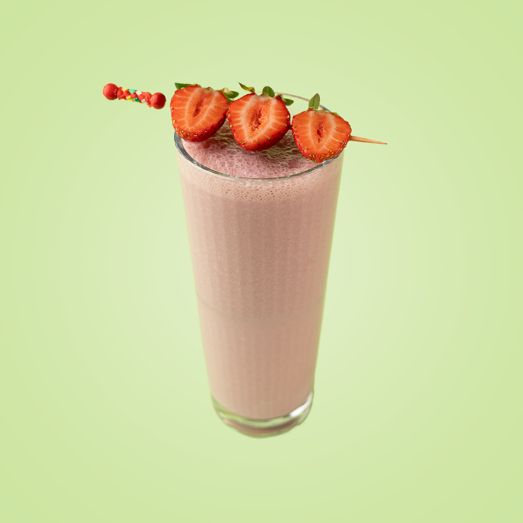Strawberry + Banana milkshake