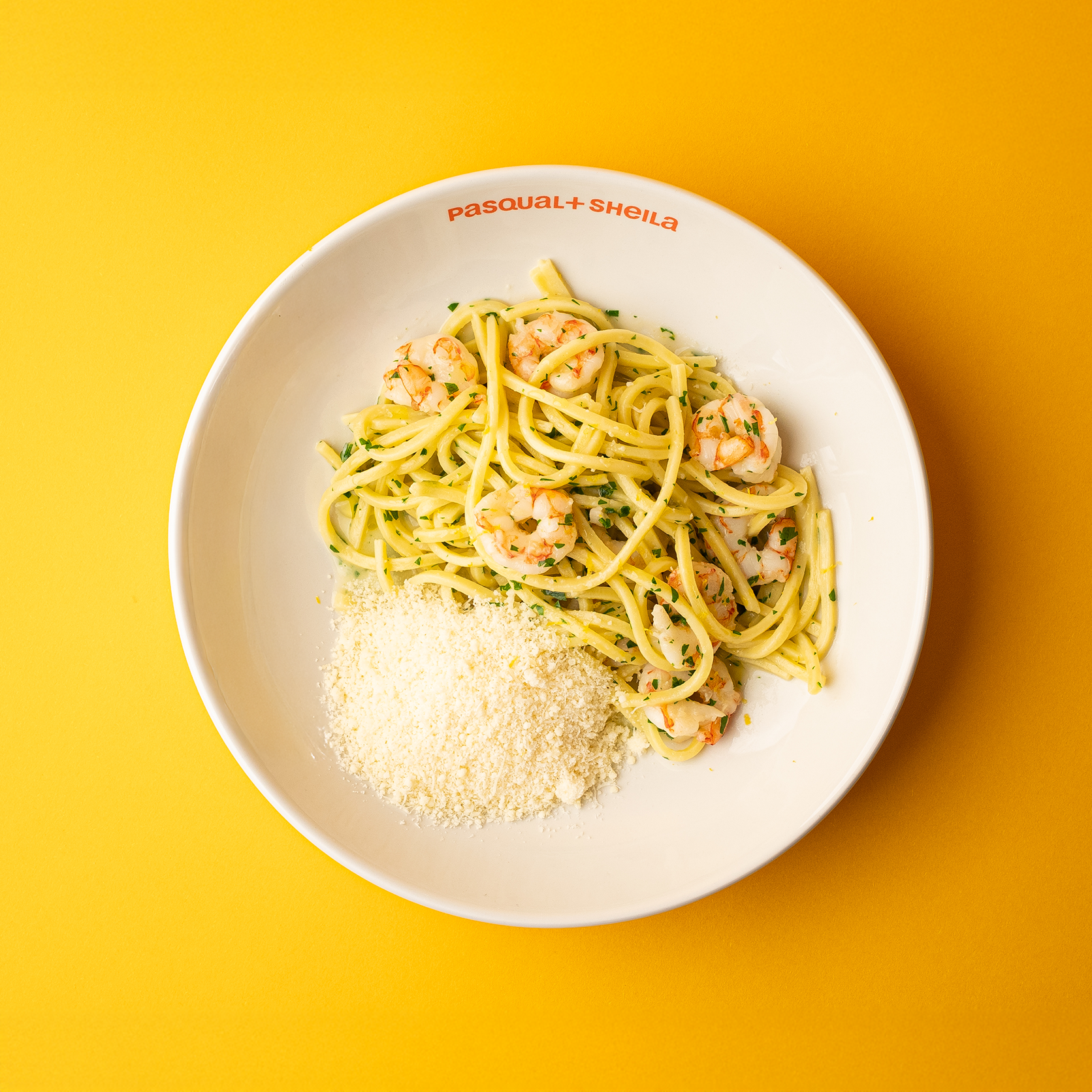 PASTA AGLIO OLIO WITH PRAWNS