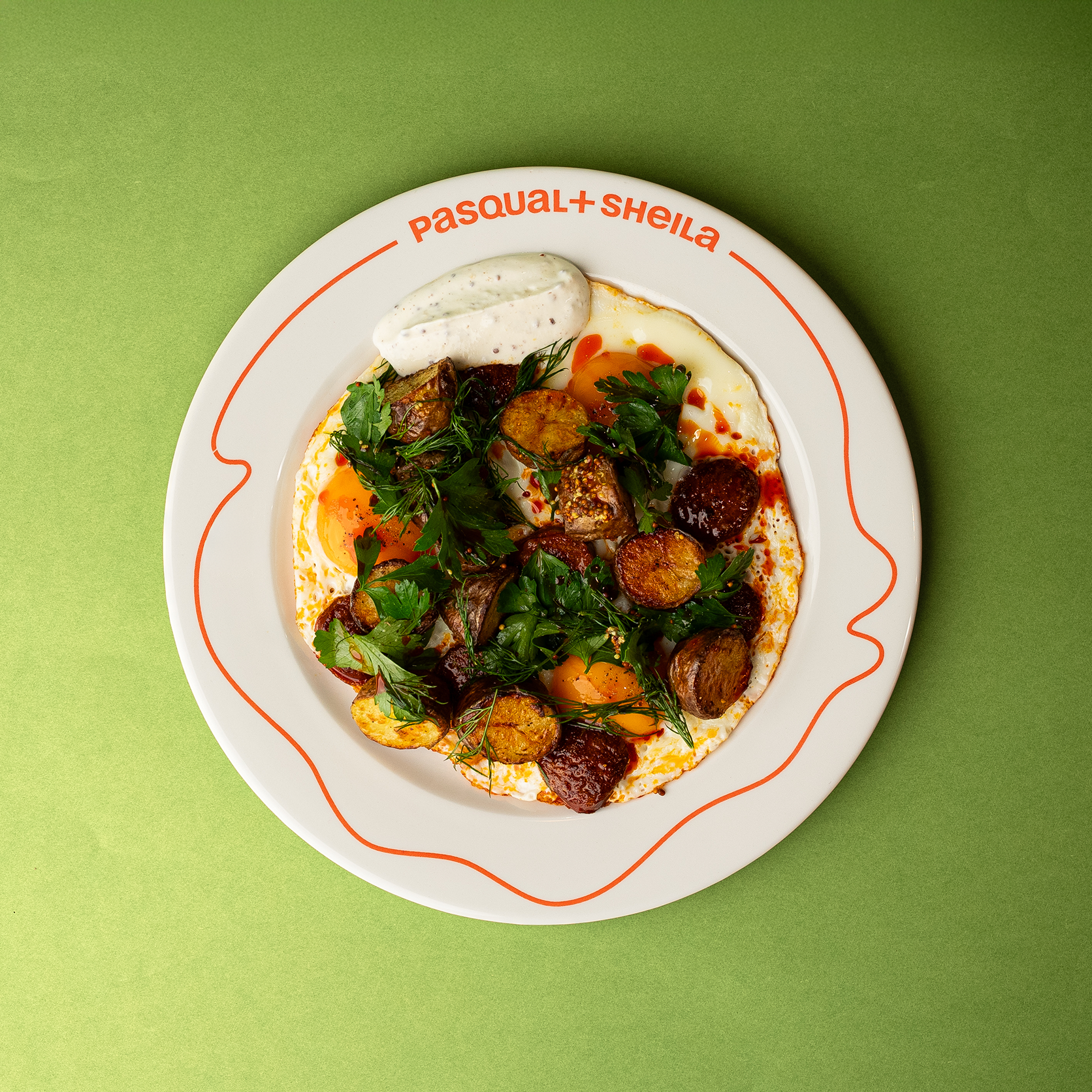 FRIED EGGS WITH CHORIZO