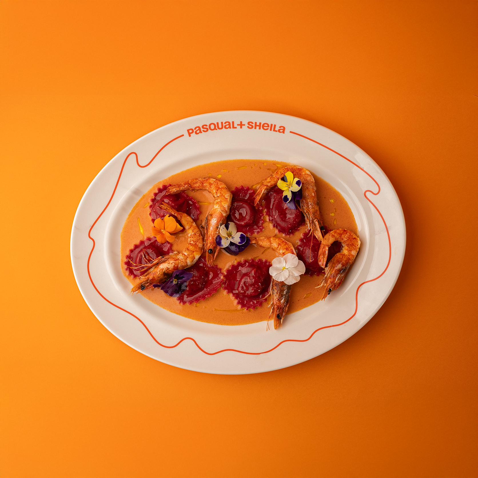 HEART RAVIOLI WITH PRAWNS